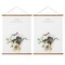 Miaowater 2 Pack Poster Frame,12x15 12x16 12x17 12x18 12x20 Magnetic Light Wood Wooden Frames Hanger for Photo Picture Art Canvas Print Artwork Wall Hanging Teak Wood 12''